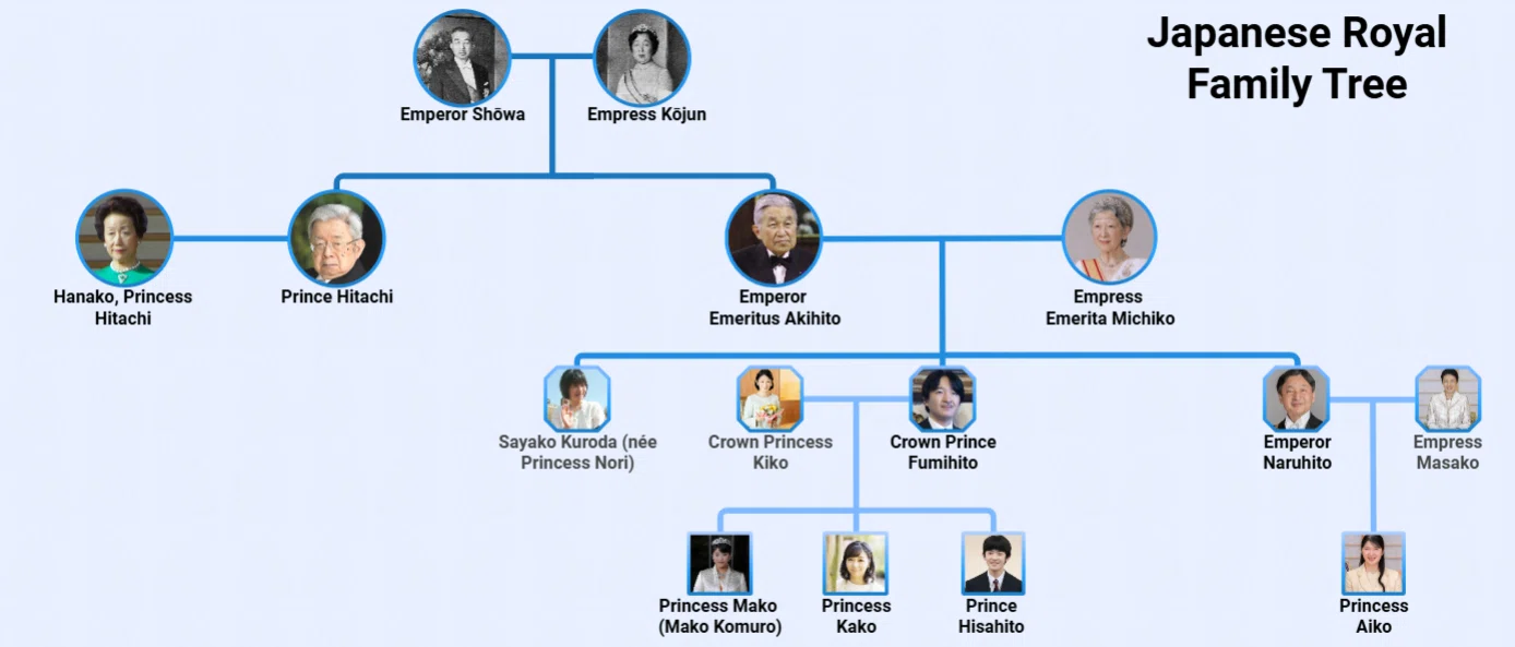 天皇家系図 眞子さま