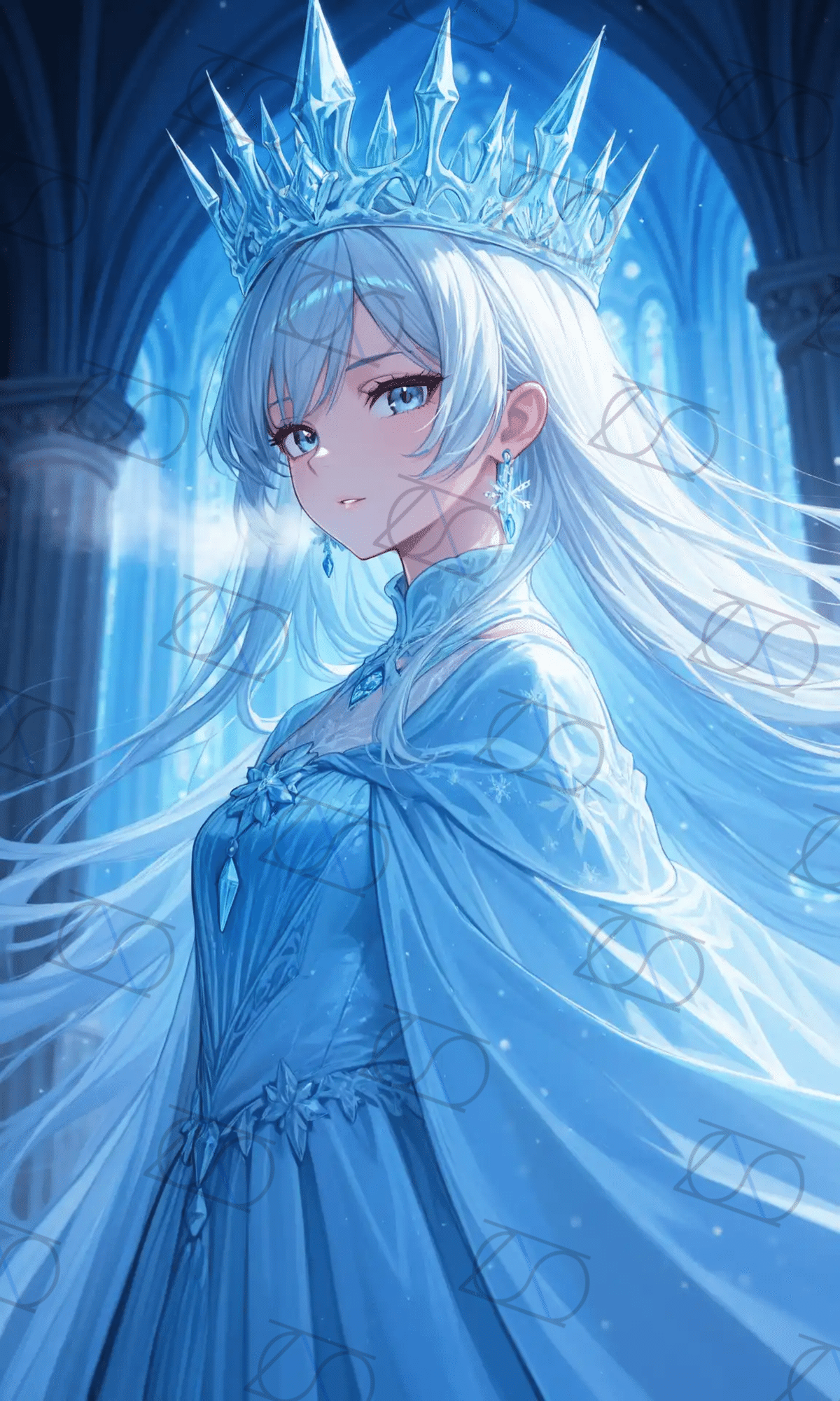 ○女神の宝石　　絵画原画+aquamarine works | 青山京古 クリスタル女神の絵