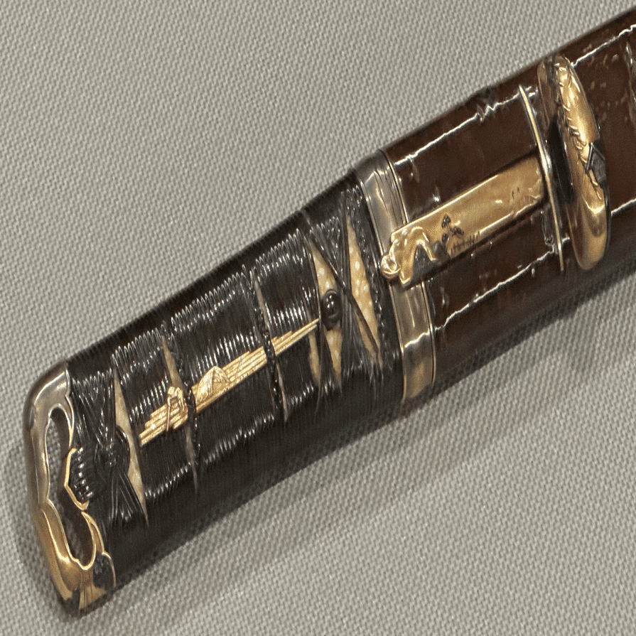 桜樹塗り短刀拵え　合法品 桜樹塗り短刀拵え 合法品 桜樹塗り短刀拵え 合法品 桜樹塗り短刀拵え