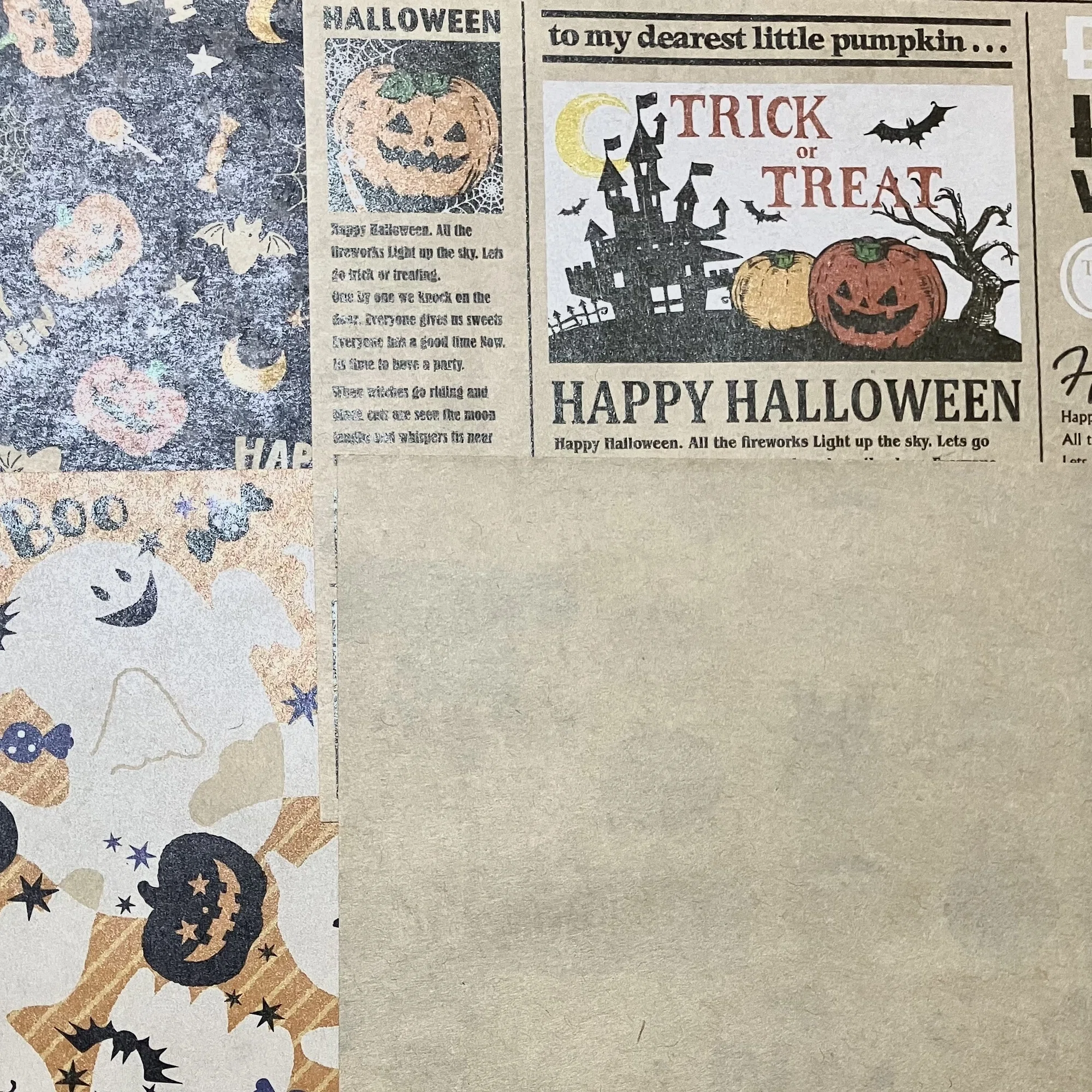 OKINI クラフトデザインペーパー エンジョイハロウィン｜えいみ
