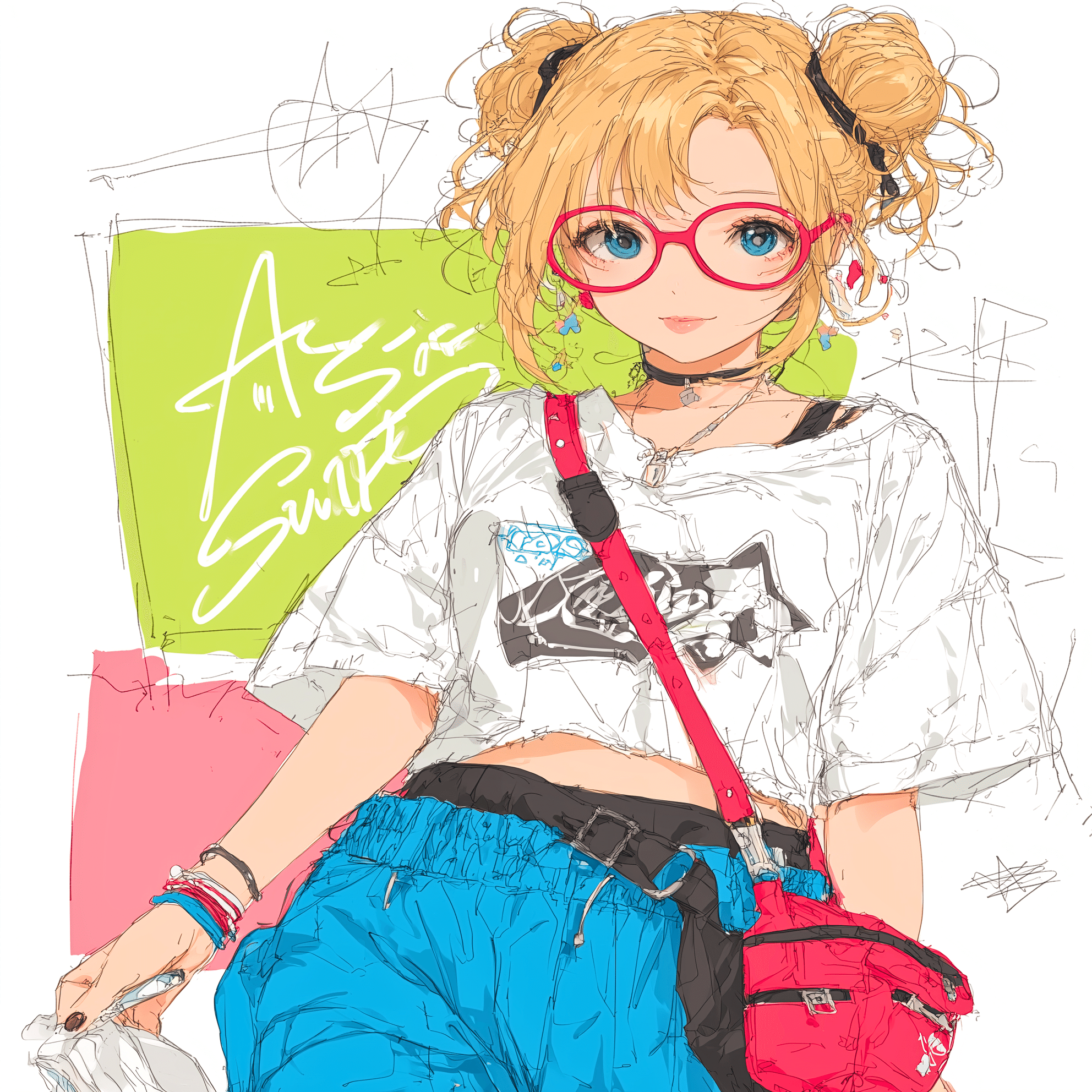 旅路にて、街角に咲く夏【画像生成AI＋4コマ漫画】｜Alpaka