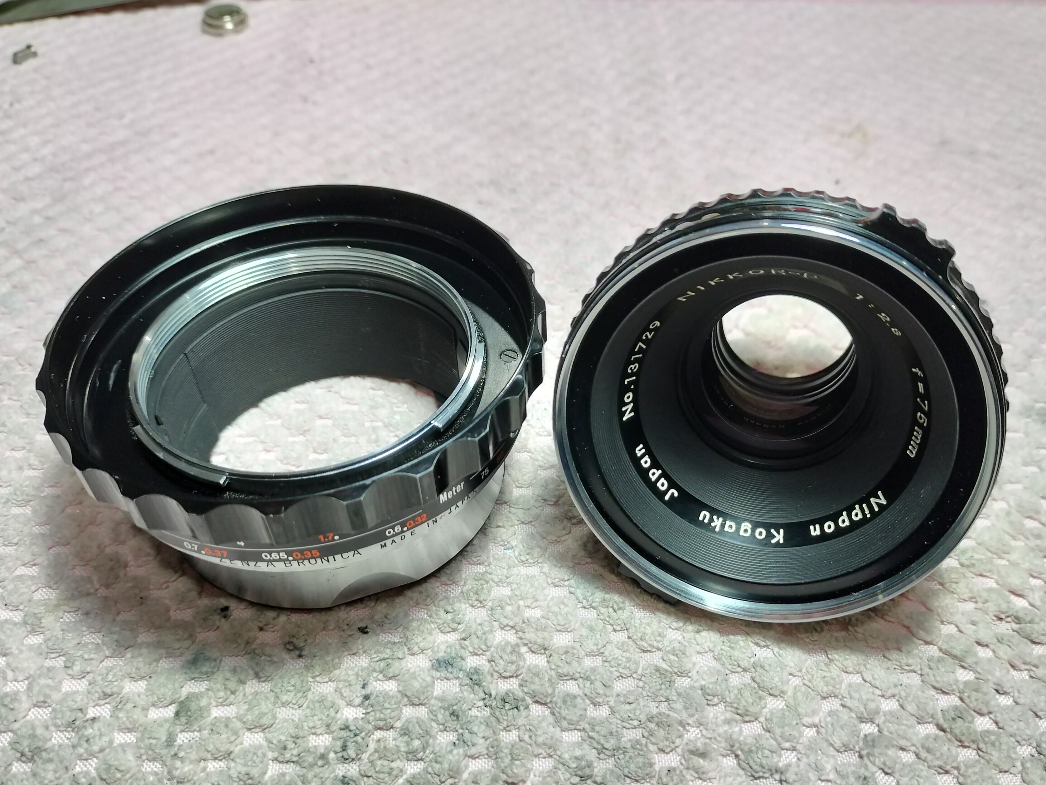 Zenza Bronica Nikon NIKKOR-Q 105mm F/3.5の分解｜フィルムカメラ修理