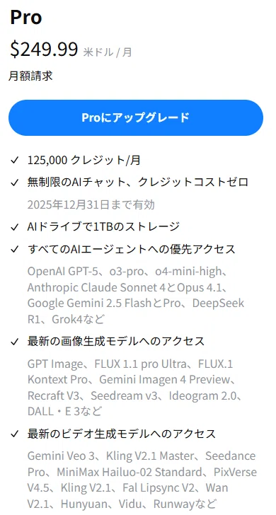 GensparkのProプラン