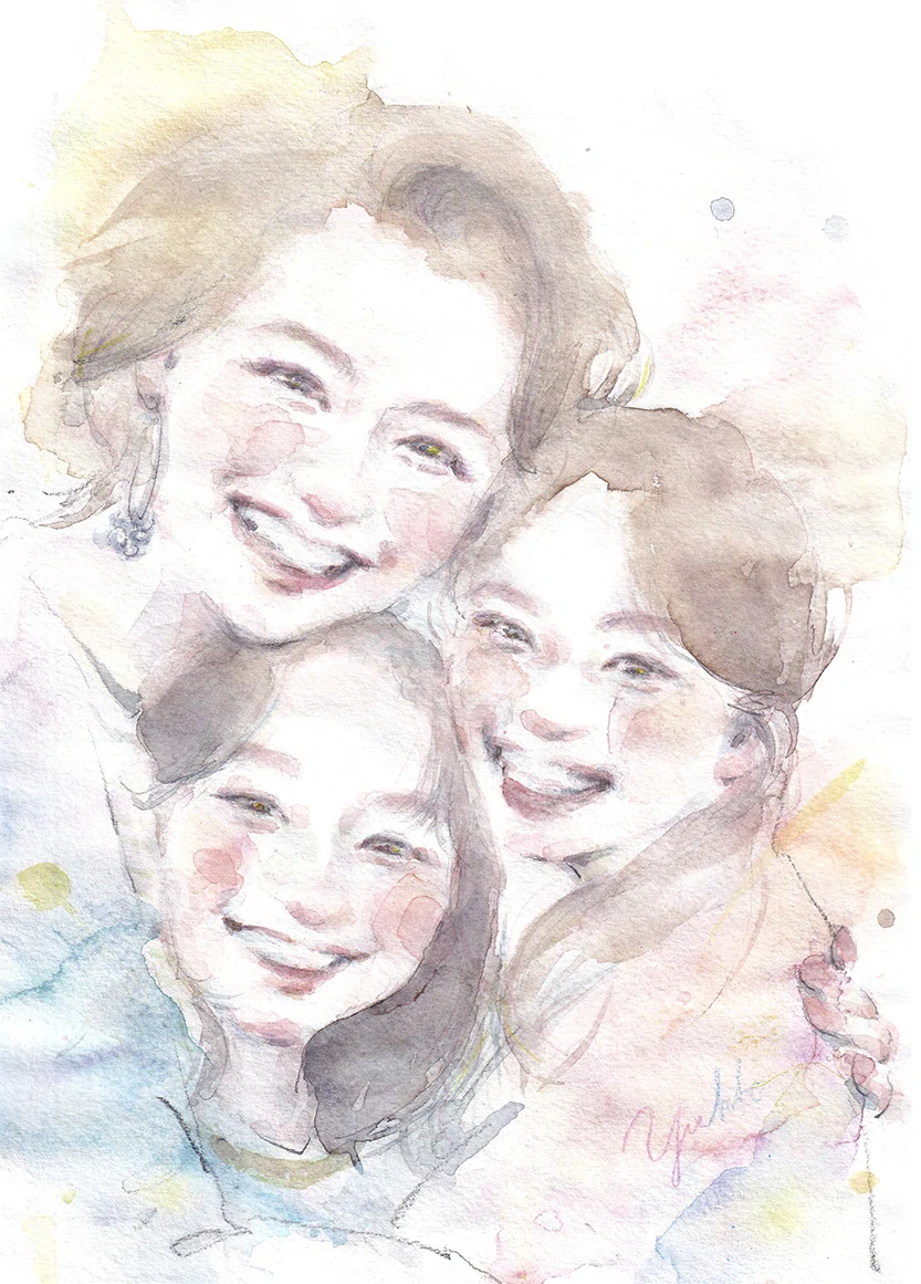 十歳の祝いを記念して。娘であり、親友でもある家族への思いを水彩画で