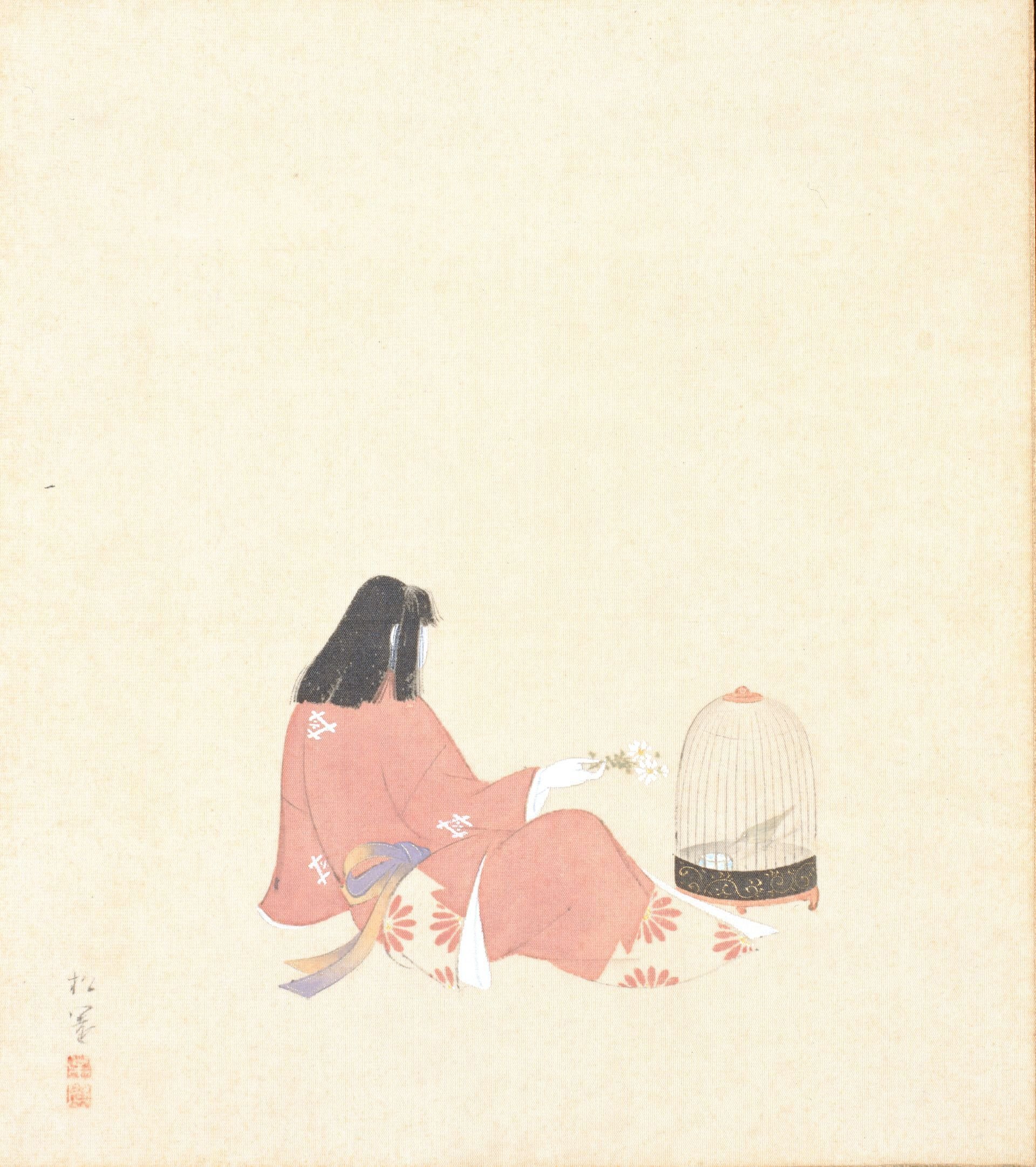 上村松園 作品一覧】上村松園《十二ヶ月図》｜講談社野間記念館