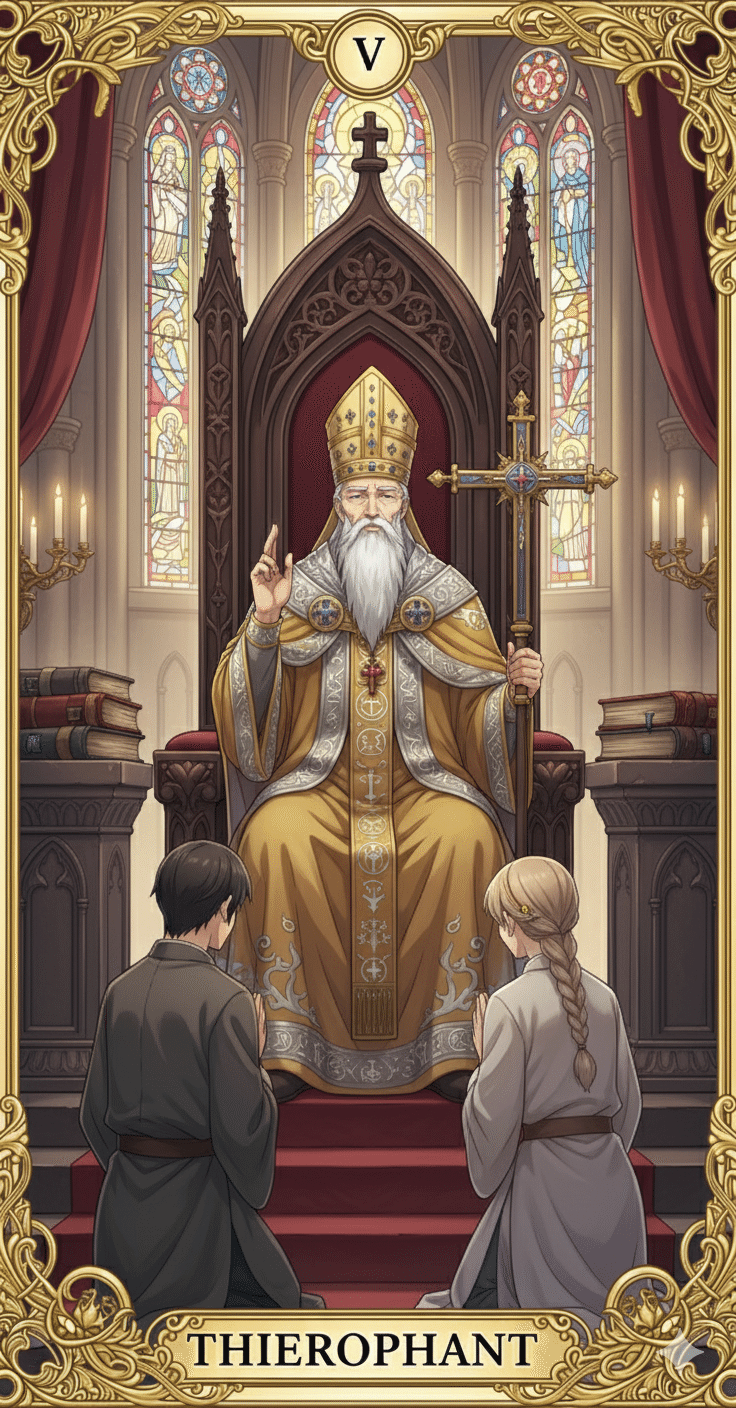 タロット解説No.7】「5番 教皇」はただの「偉い人」じゃない！あなたの