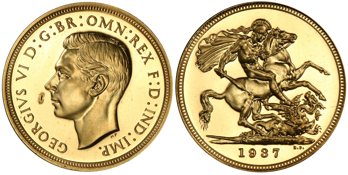 2022年 英国 君主 2ポンド キング・ジョージ1世 シルバー プルーフ 1