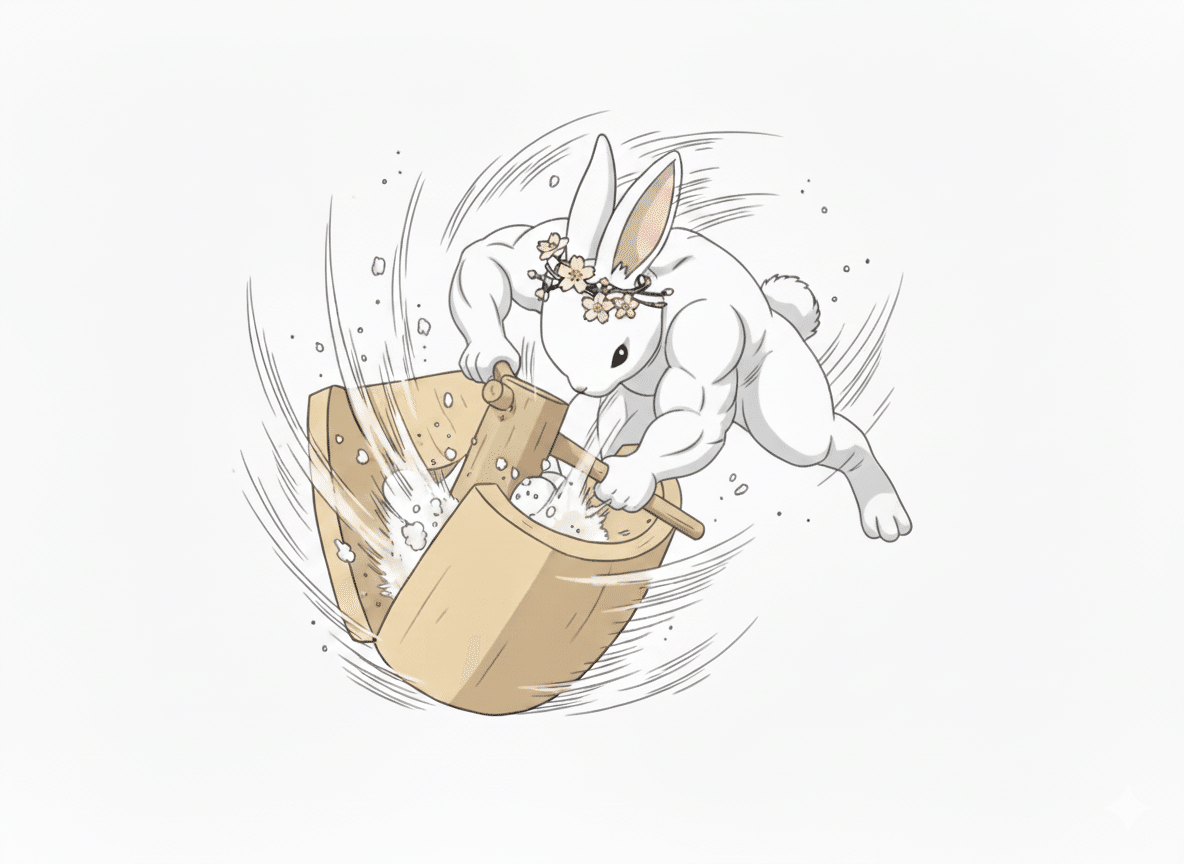 餅つき姫ラビハン｜くへ