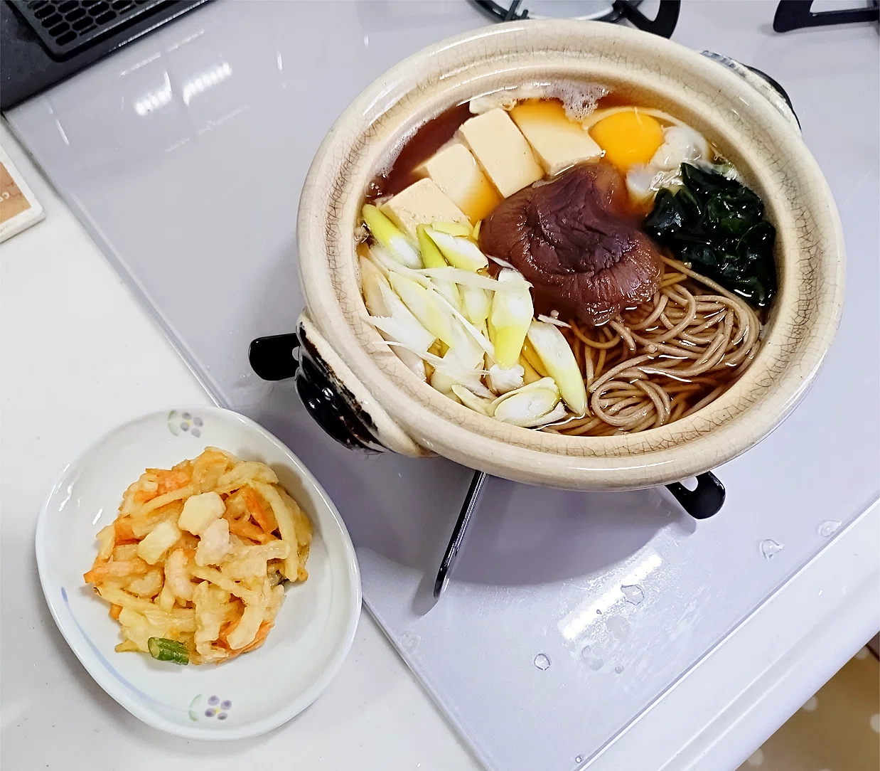 鍋焼き天ぷらそば【我が干しそば道 精進の69杯目】｜全日本干しそば党 