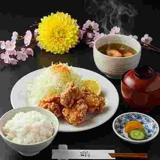 唐揚げ定食 メニュー 写真素材/写真販売 AI画像 有料＜30枚：350円＞商用利用可（サンプル）06