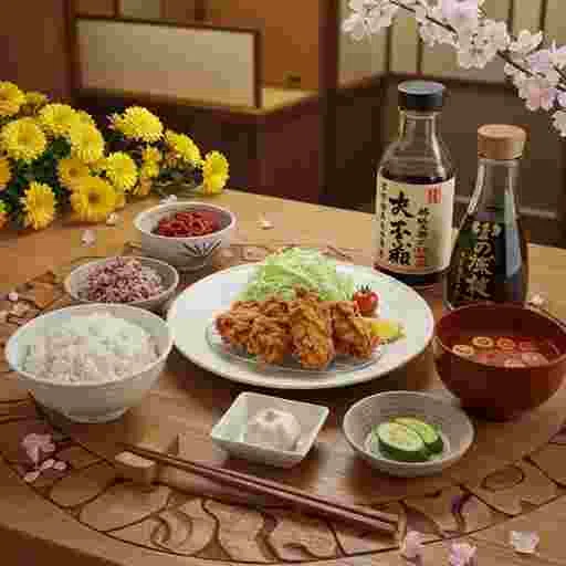唐揚げ定食 メニュー 写真素材/写真販売 AI画像 有料＜30枚：350円＞商用利用可（サンプル）012