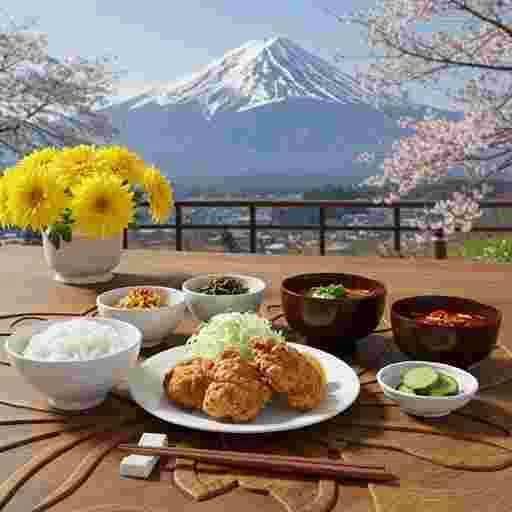 唐揚げ定食 メニュー 写真素材/写真販売 AI画像 有料＜30枚：350円＞商用利用可（サンプル）015