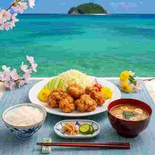 唐揚げ定食 メニュー 写真素材/写真販売 AI画像 有料＜30枚：350円＞商用利用可（サンプル）014