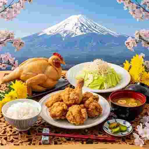 唐揚げ定食 メニュー 写真素材/写真販売 AI画像 有料＜30枚：350円＞商用利用可（サンプル）023
