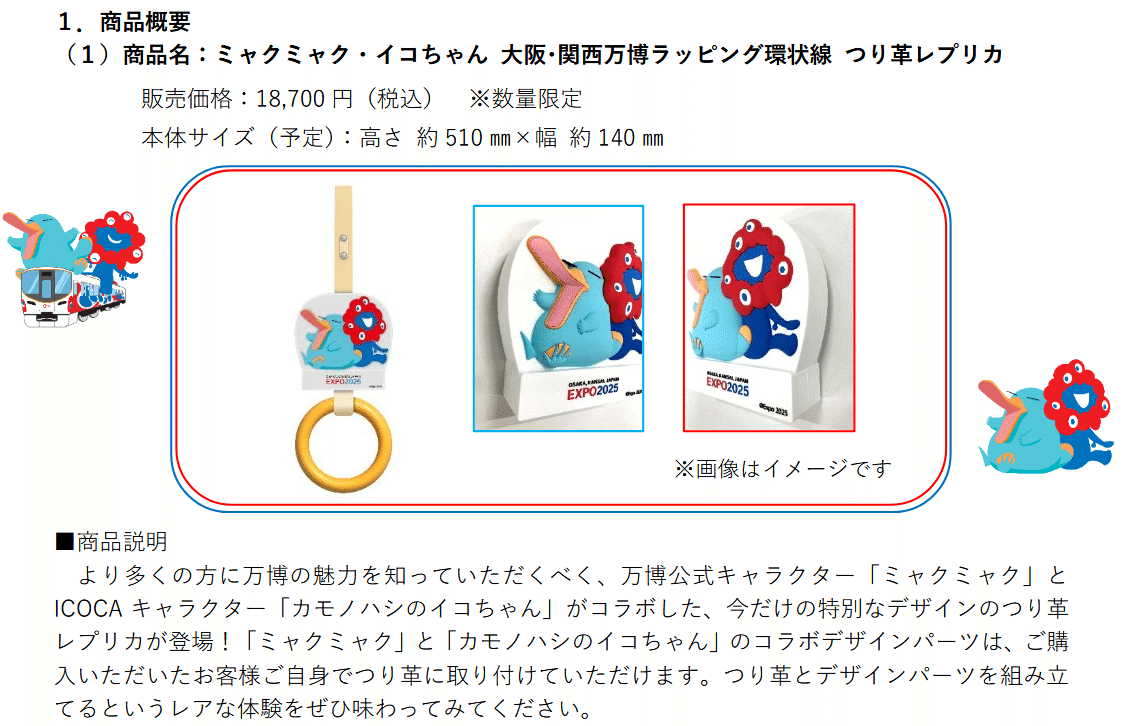 【新品】大阪関西万博 JR つり革 レプリカ 10:1の攻防ー実物大か、縮小版か｜tamanabiclub-note(探交學