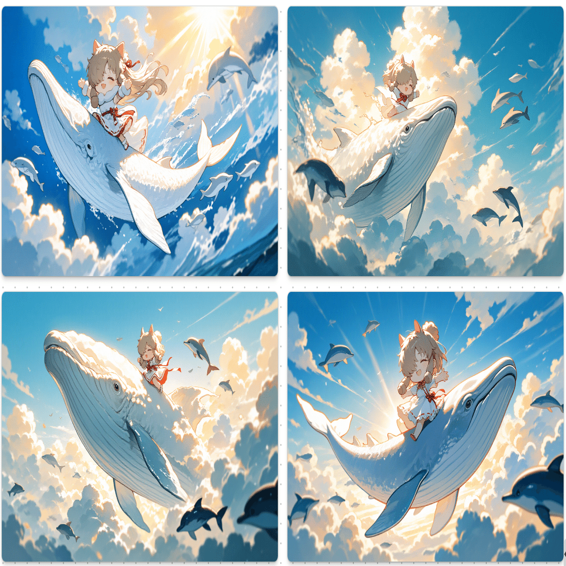 可愛いのが好き🐳鯨の噴水に乗りたい。StableDiffusion｜SDXL｜Chat