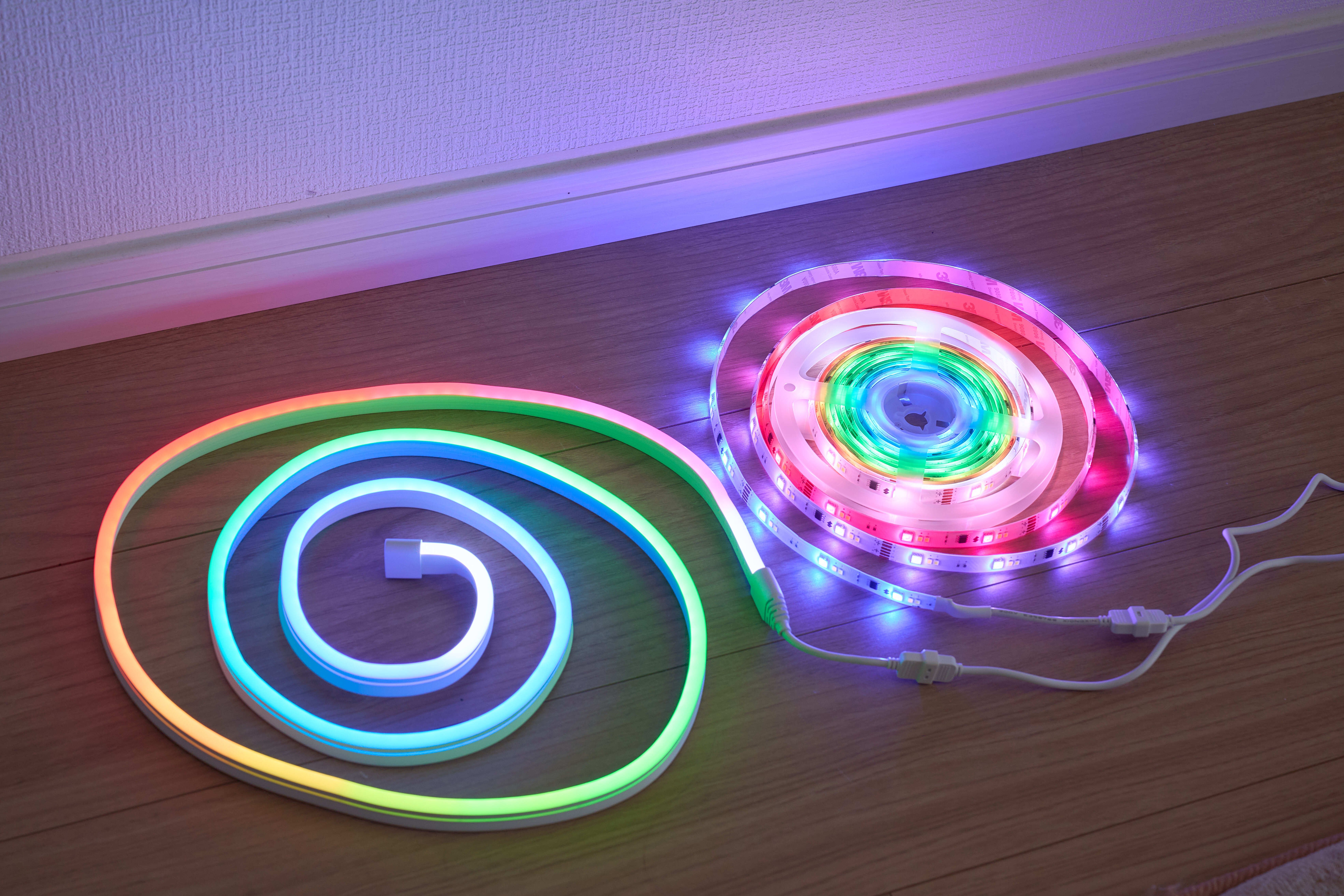 SwitchBot RGBIC間接照明シリーズ レビュー | 同時多色発光で空間を光