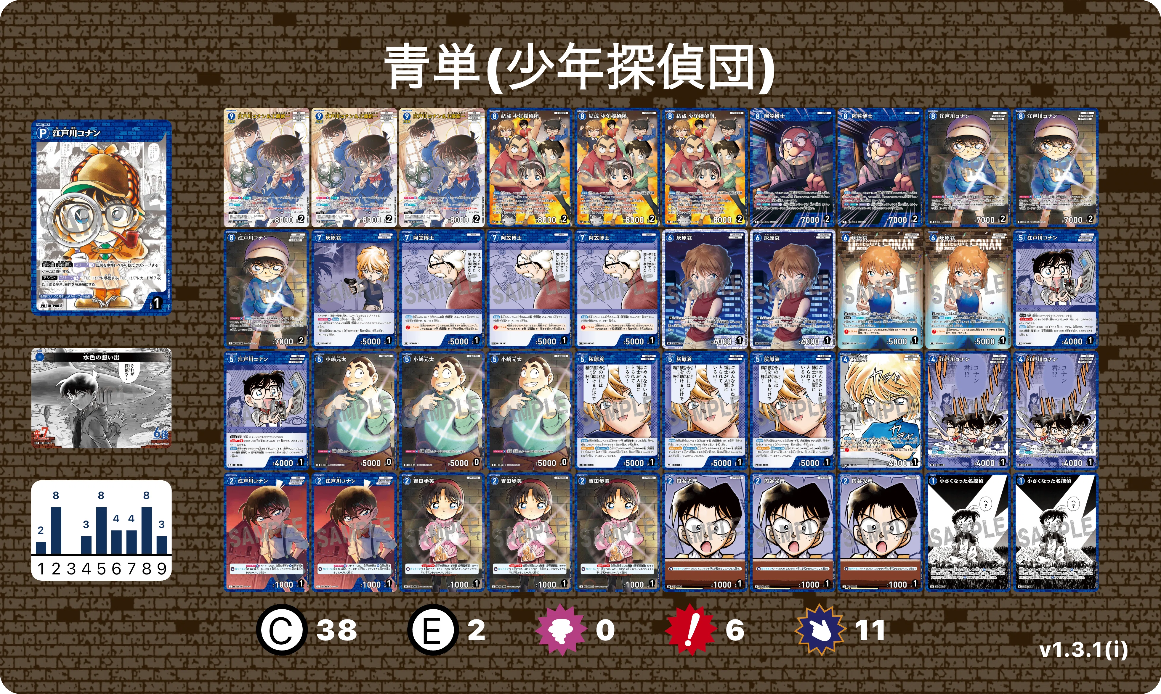6弾環境】コナンカードの全17デッキについて考察！【全文無料