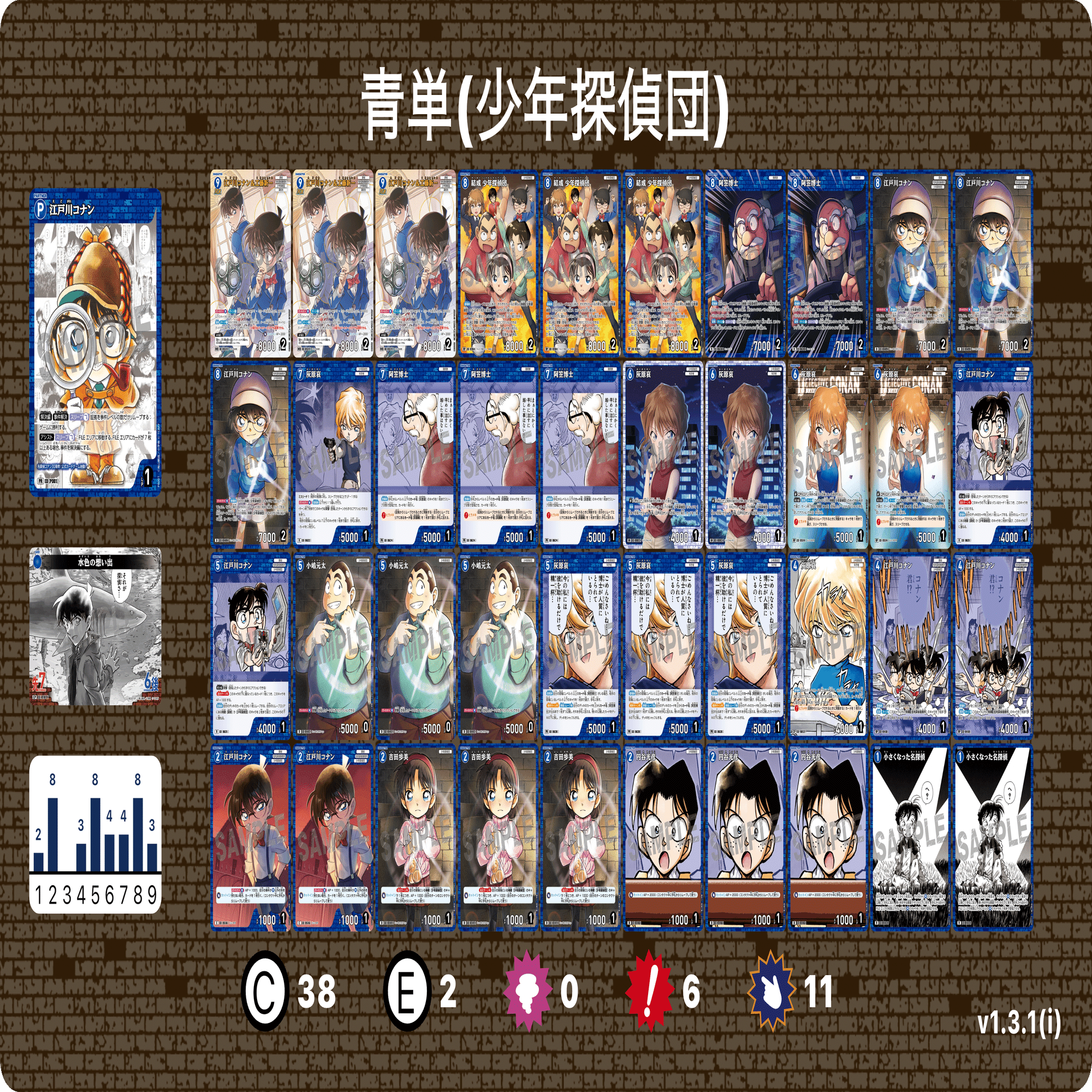 6弾環境】コナンカードの全17デッキについて考察！【全文無料