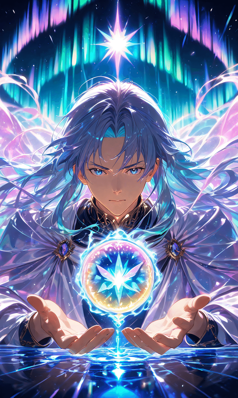 在庫2点✨金縁ver✨超美麗イラスト✨夜空と星の魔法の庭の神秘のタロットカード 魔法のタロットカード、黒の背景に星や三日月と夜空の背景