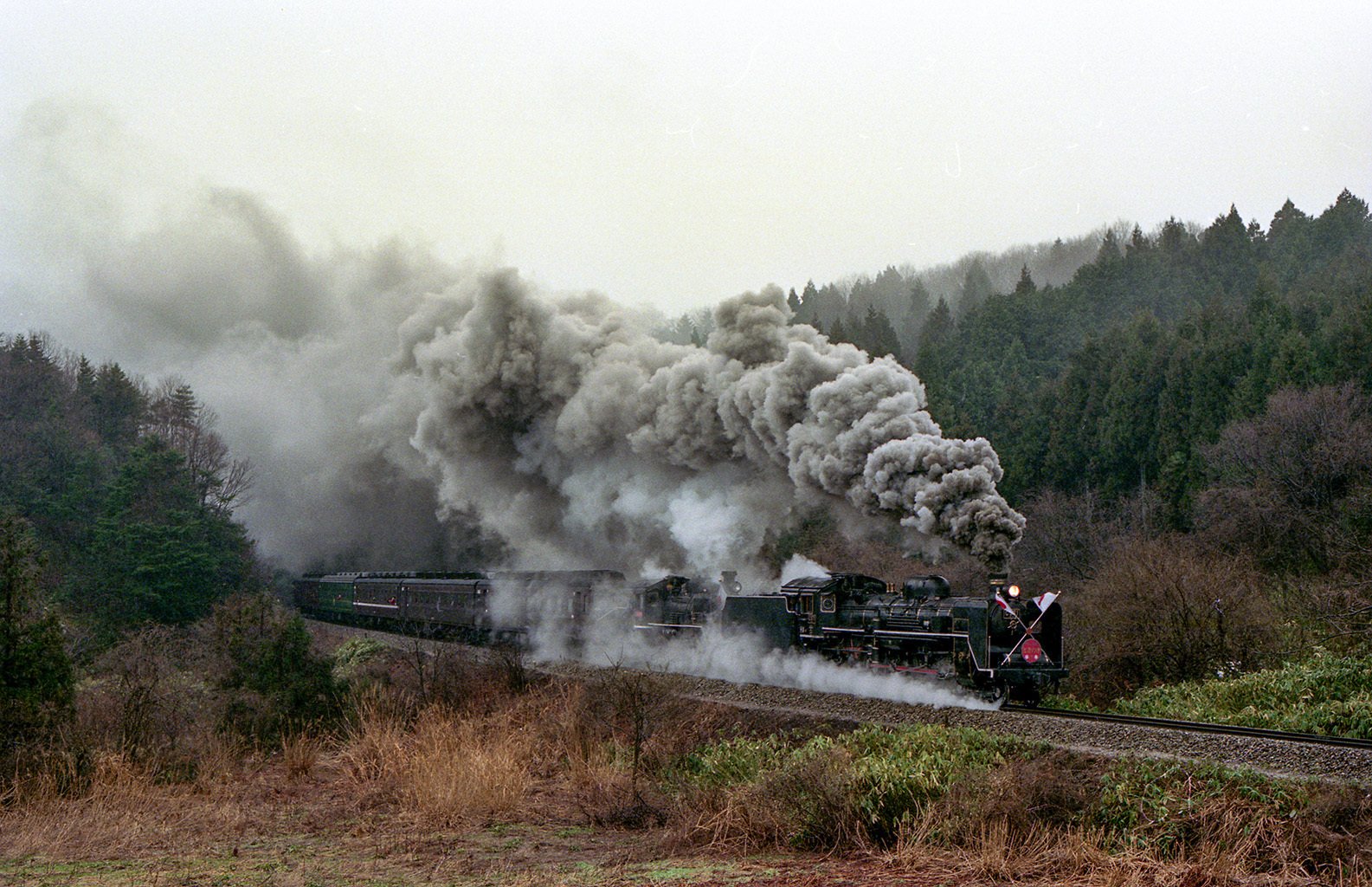 v092, 七尾線：冬の北陸 ときめき号 （1990年）画像補填版｜ひろやん