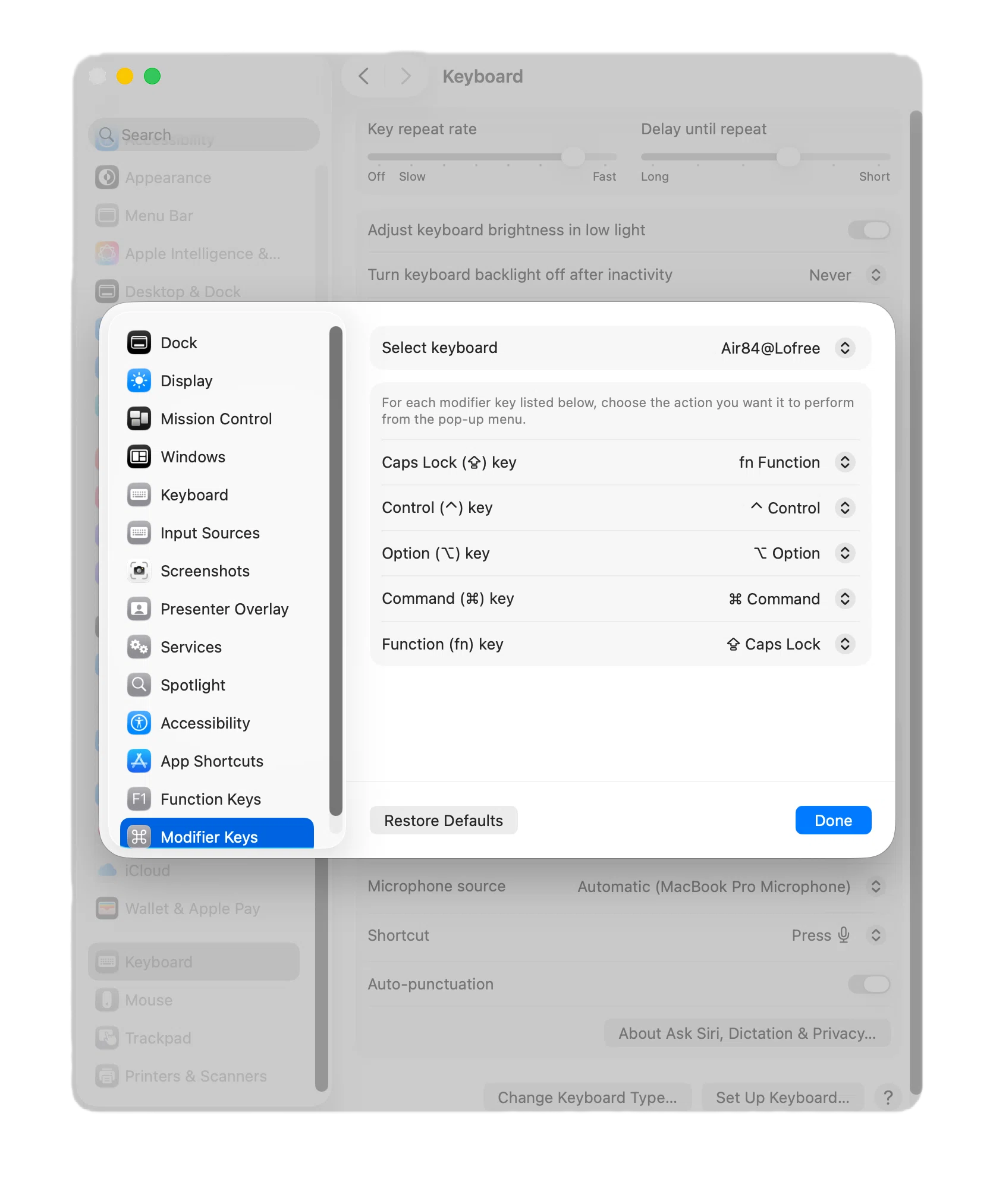 Using a keyboard without an Fn key on the left with a Mac｜Uliboooo