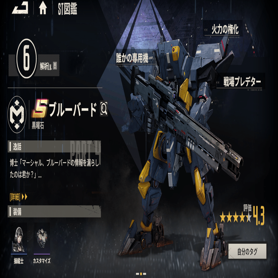 鋼嵐 ─メタルストーム─ 趣味記事 ST紹介：ブルーバード｜ねこま しぐれ