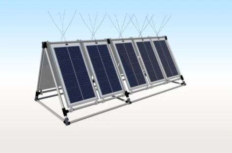 据え置き型太陽光システム・DIYで設置「三角組み立て式ソーラー 据え置き型太陽光システム・DIYで設置「三角組み立て式ソーラー