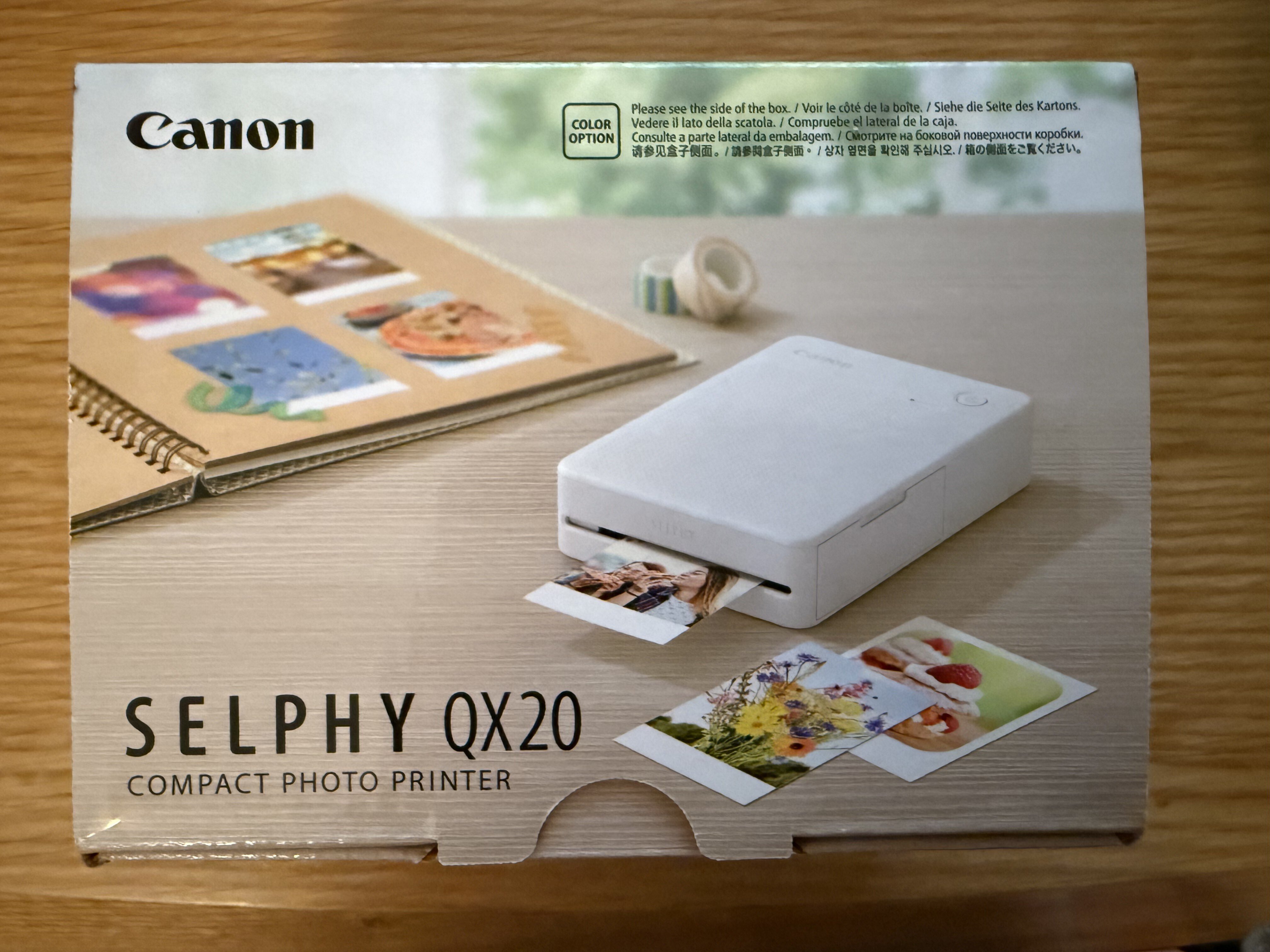 新品】 Canon スマートフォン用プリンター QX20グレー (高耐久/シール