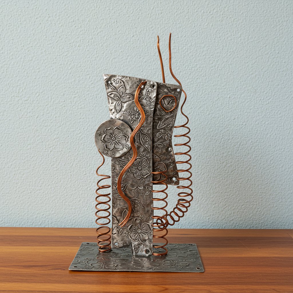 無料AI de 金属加工（デザイン、Love & Peace） @Image Creator