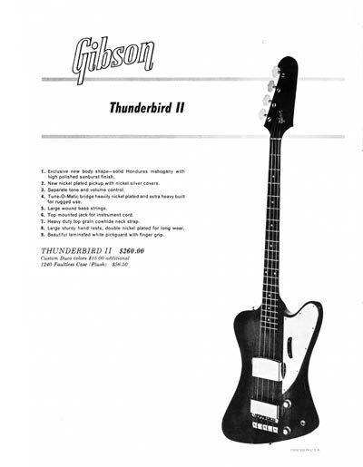 GIBSON Thunderbirdのデザイン｜Rockfish's Workbench