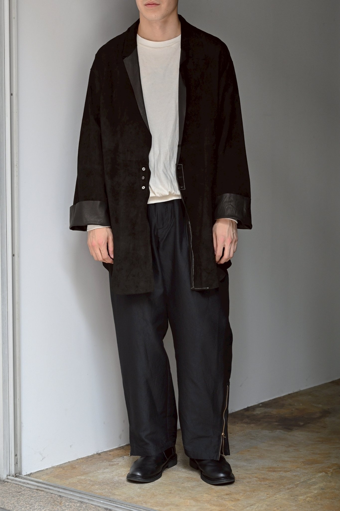 barbell object -ex- leather 3b jacket