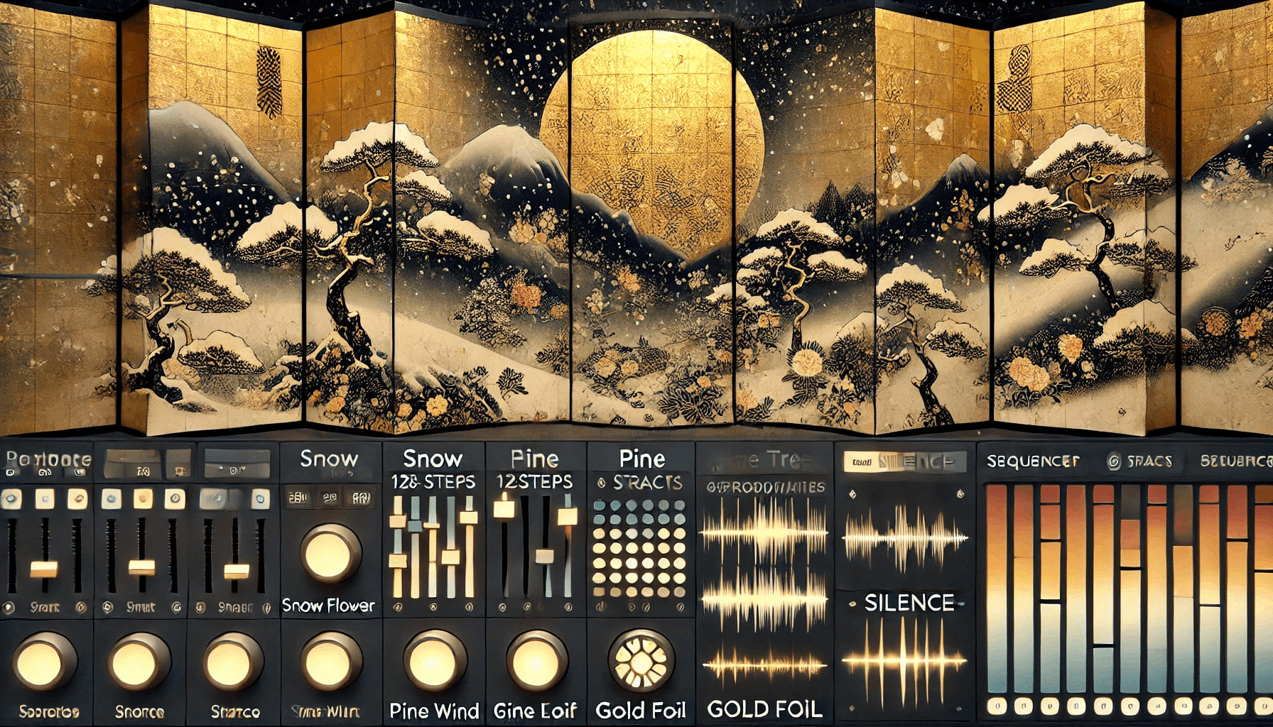 ❄️🌲18世紀頃に完成した円山応挙の名作「雪松図屏風」から