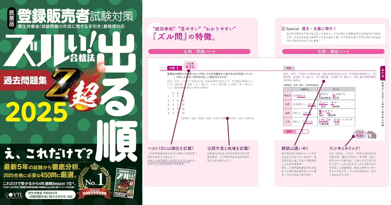 独学合格！医薬品登録販売者試験のおすすめ参考書＆過去問5選【口コミ