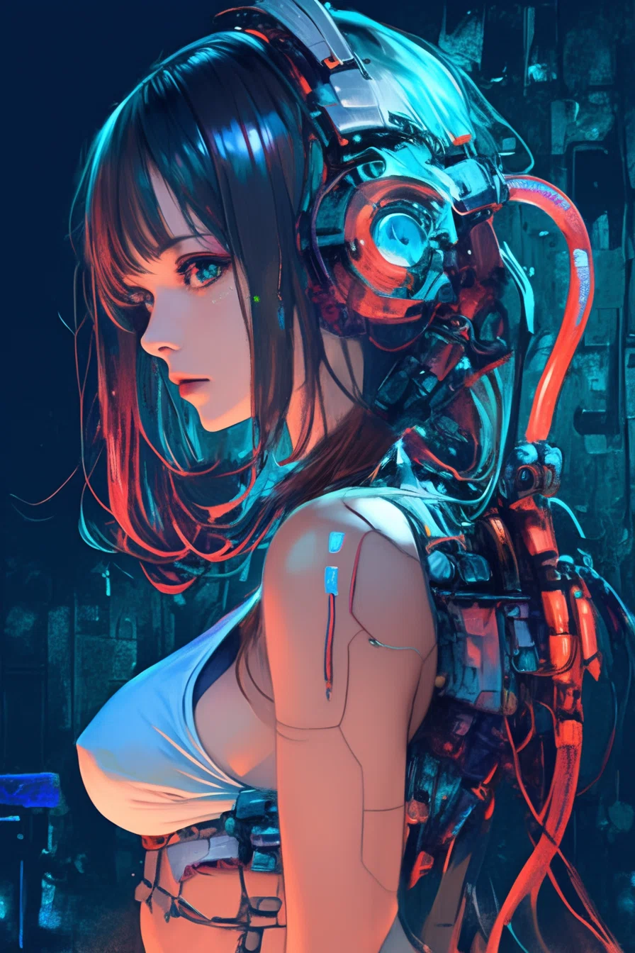 AIイラスト｜NijiJourney ｜作品集 Emotionless Cyberbrain｜AGLiT