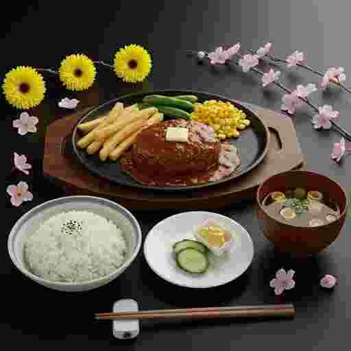 ハンバーグ レシピ 写真素材/写真販売 AI画像 有料＜30枚：350円＞商用利用可（サンプル）018