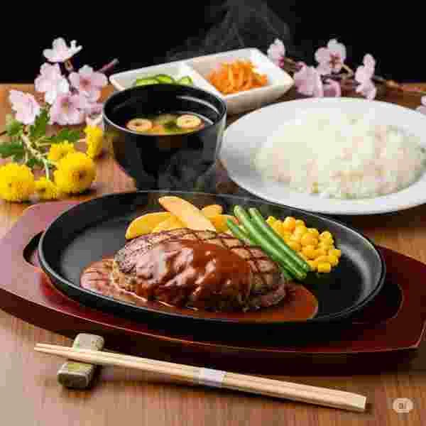 ハンバーグ レシピ 写真素材/写真販売 AI画像 有料＜30枚：350円＞商用利用可（サンプル）017