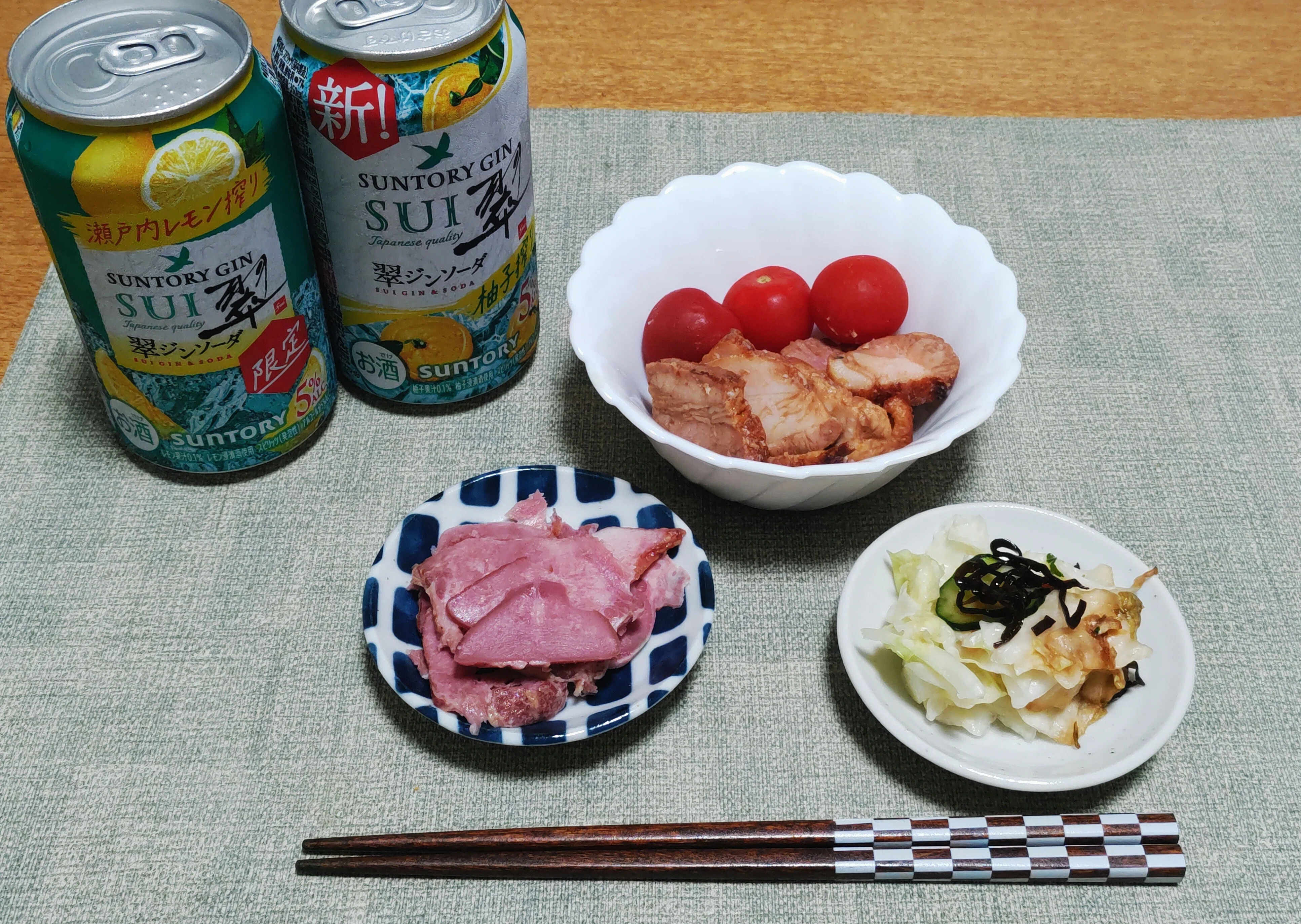 翠ジンソーダ飲み比べ｜過祭 進碁