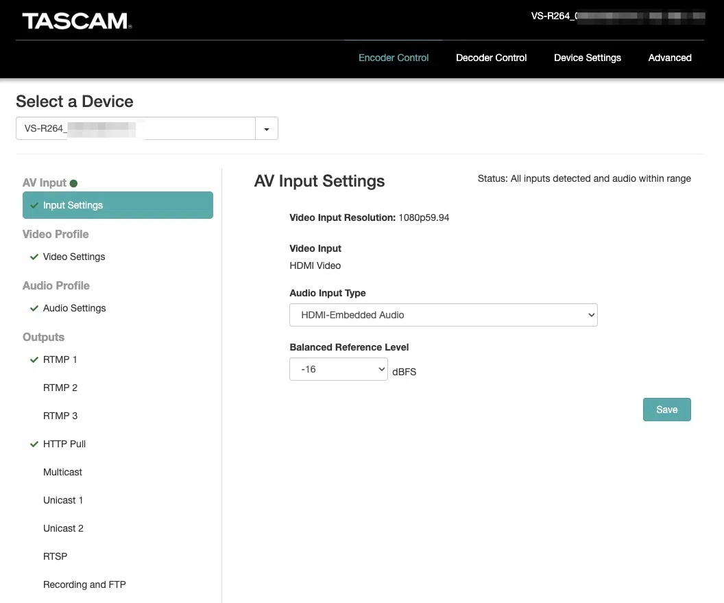 配信・録画エンコーダー「TASCAM VS-R264」使ってみた｜秋葉原
