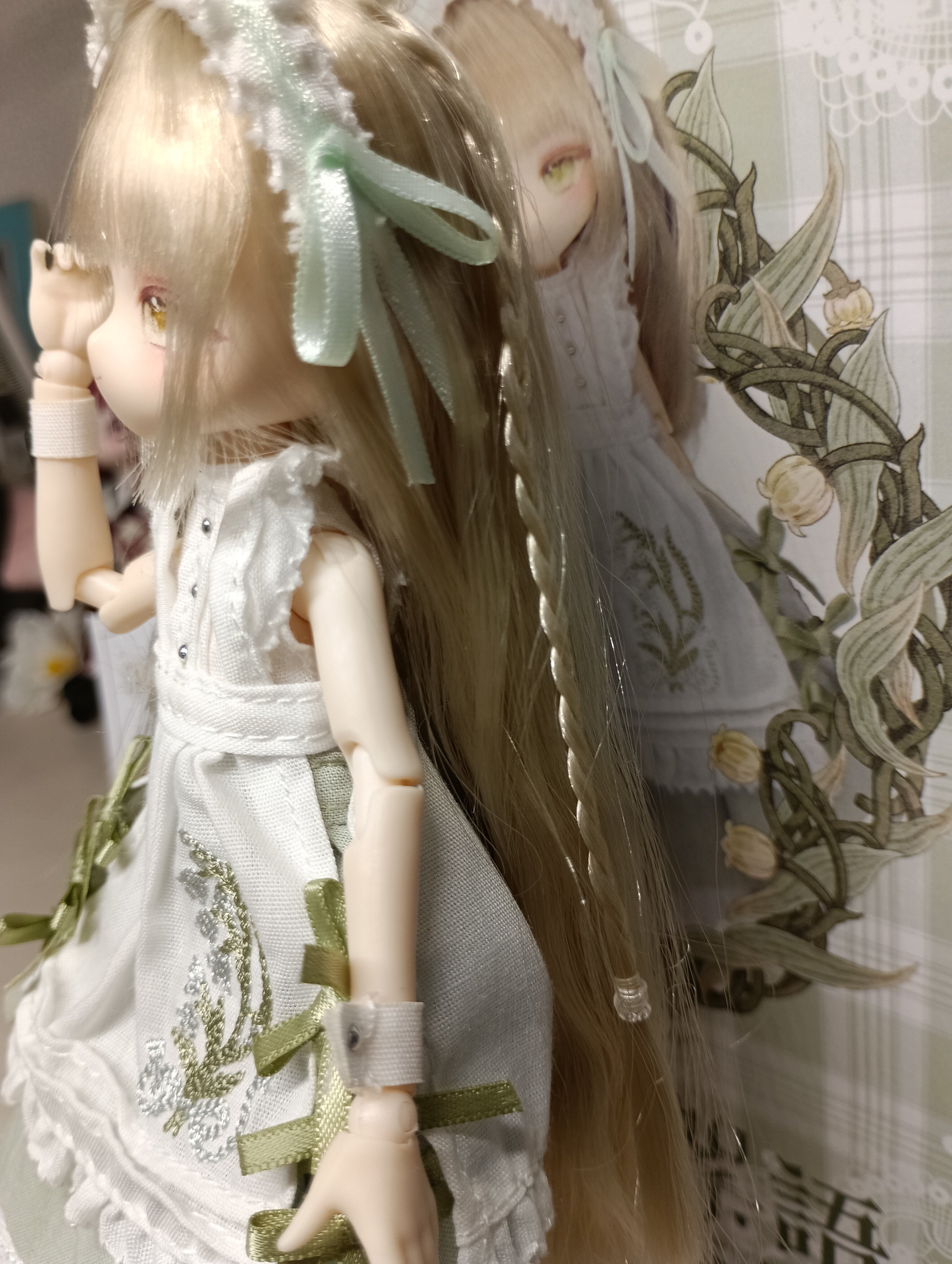 ⭐鈴蘭を持ったアンティークビスクドール　8 ドールお迎え】未語集 鈴蘭のささやき｜ゆすら