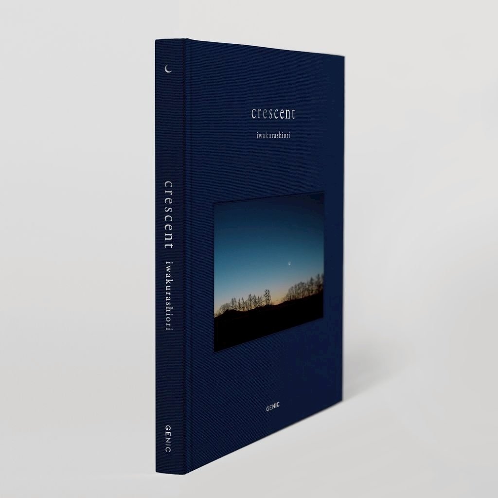 D・シェリン、日暮れの風景、希少画集の一頁、 新品高級額装付 夜にそっと灯る、小さな月明かり。『crescent』制作の想い