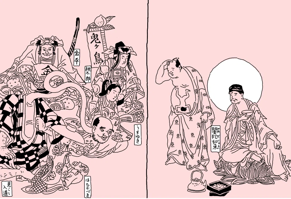 作者胎内十月図(さくしゃたいないとつきのず) (江戸戯作文庫) 作者胎内十月図③～江戸の流行作家京伝のアイデアついに出産、ってなん