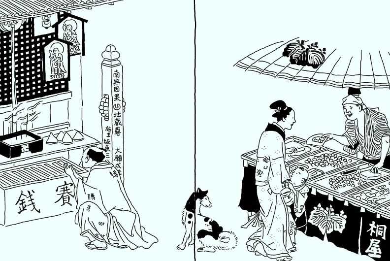 作者胎内十月図①～作家のアイデアはこうして生まれるという江戸の