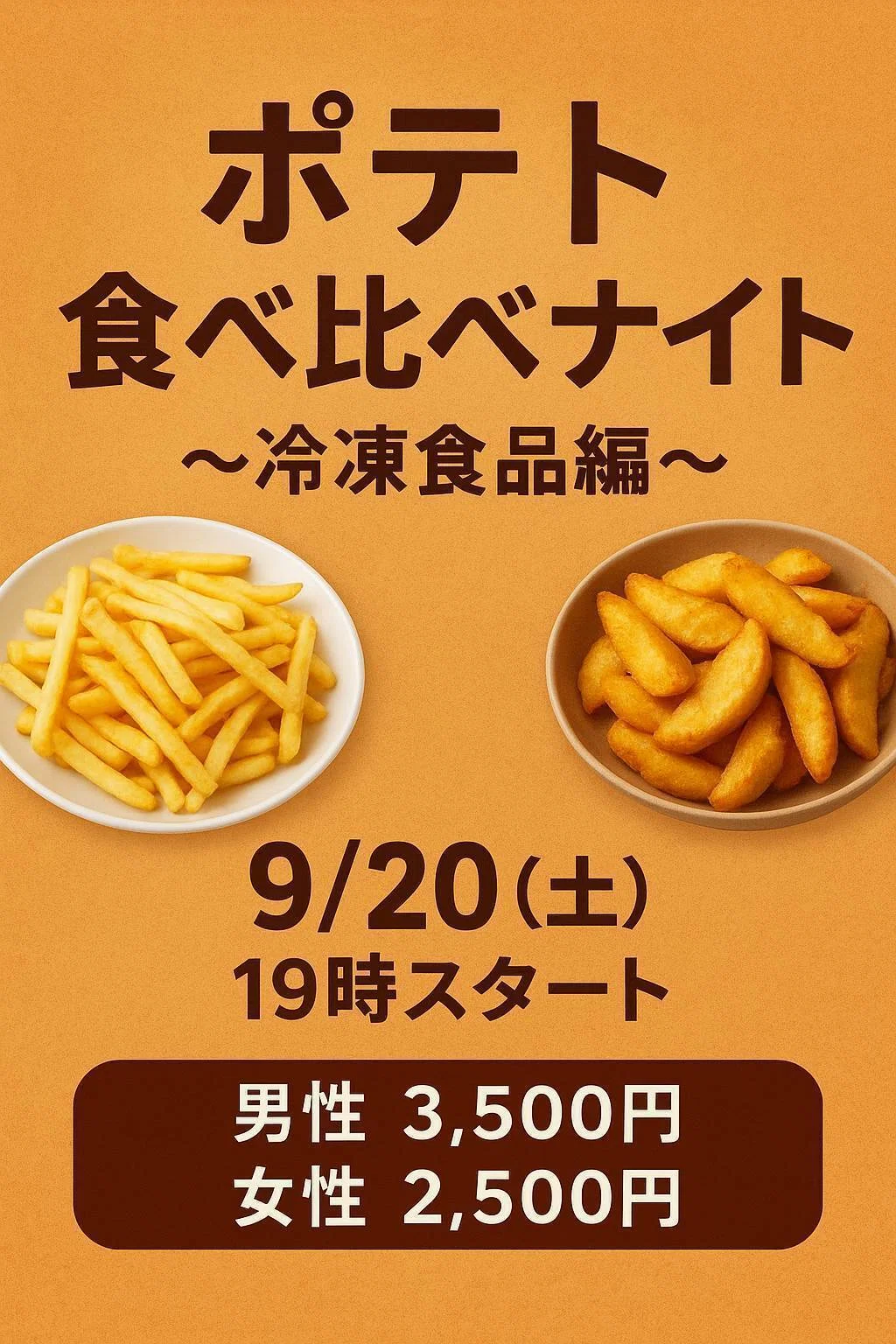 Sequel!] A Close Race in Quizzes and Voting! Potato Tasting Night
