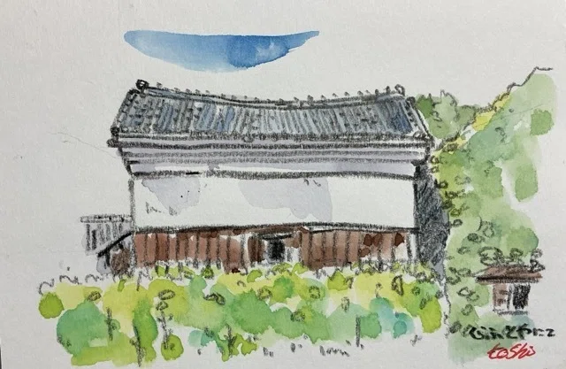 古民家を描く｜水彩スケッチ帖