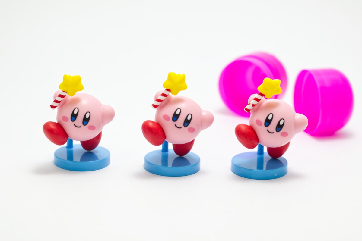 星のカービィ チョコエッグ』開封！3体同じものが揃ったのでカービィ