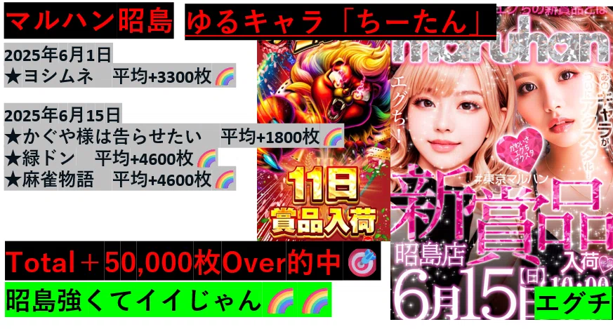 2025/9/22店長X攻略🌈マルハン昭島🌈超オススメ｜スロ垢＠一撃神