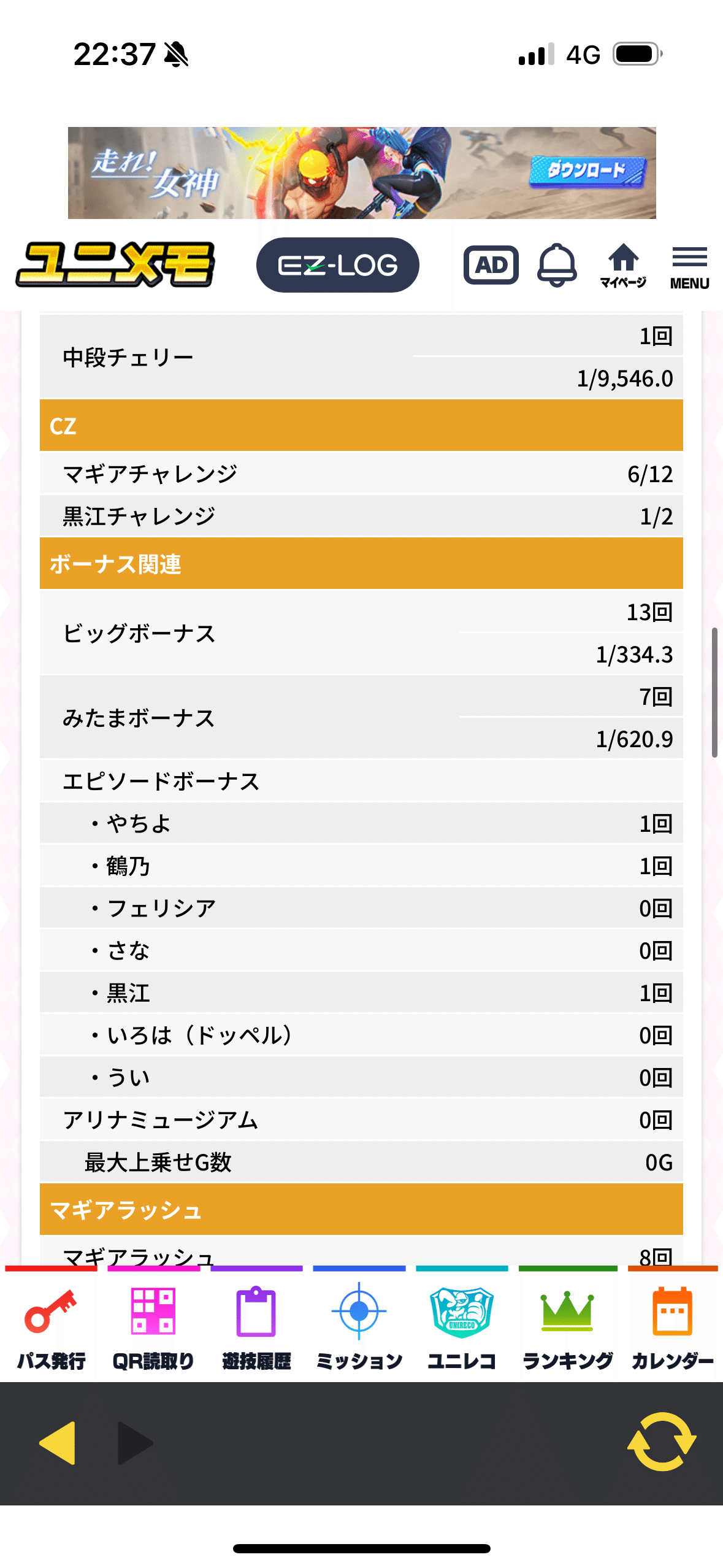 スマスロ Lマギアレコード(マギレコ) 推定設定4 9500G実践データ 設定