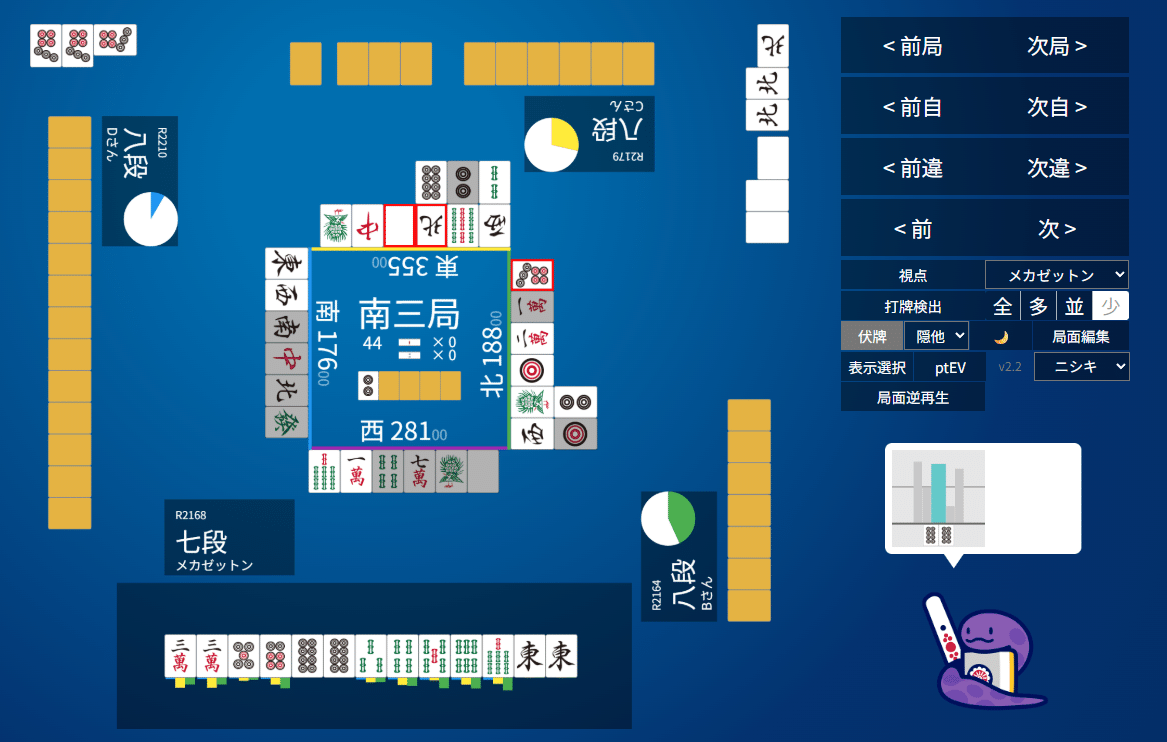 天鳳十段タッチを目指して毎日更新する麻雀note1193日(1休)｜メカZ