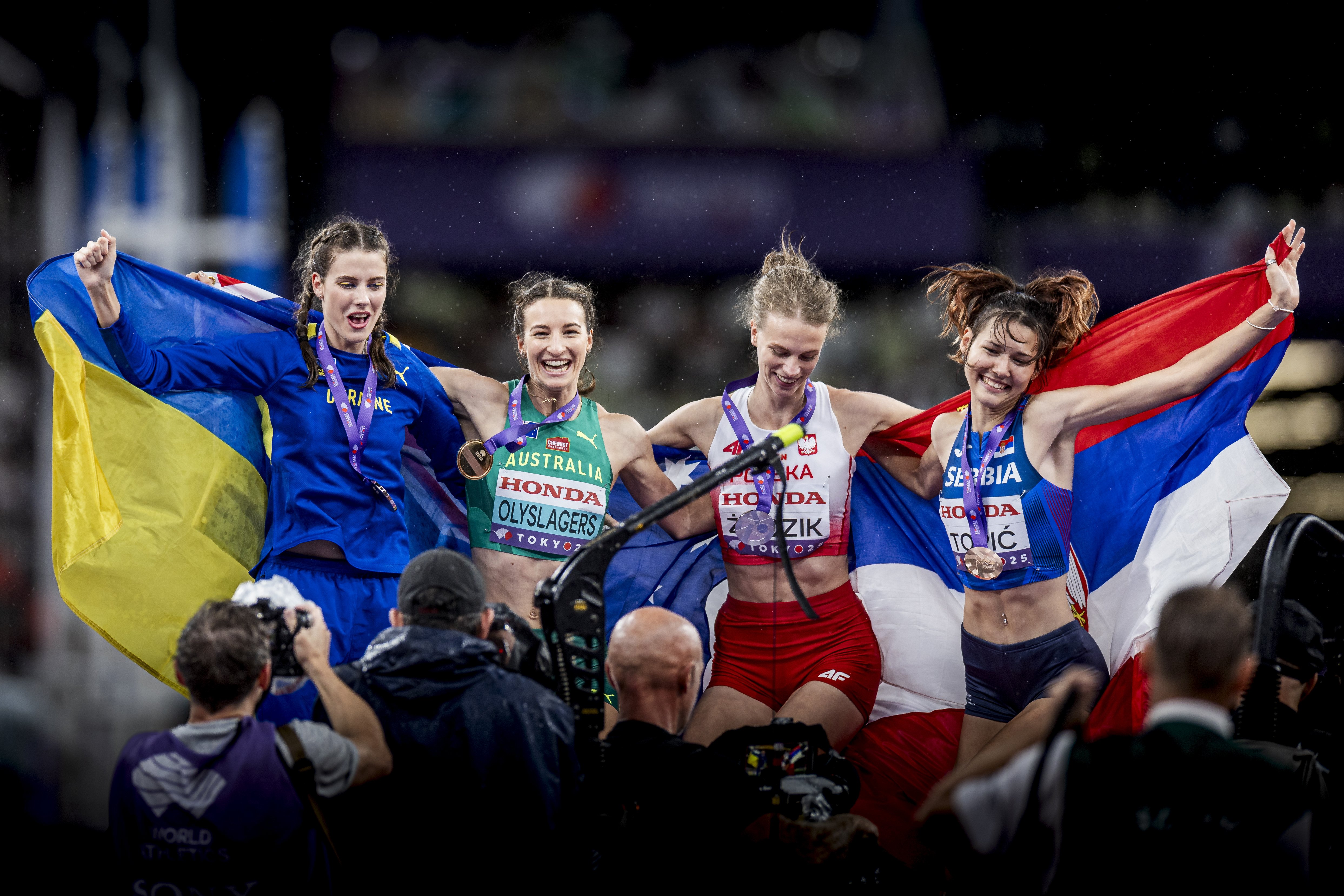 2025世界陸上　学生コラボレーター（補助員） 一式セット 東京2025世界陸上 女子走高跳 決勝🥇 Nicola OLYSLAGERS